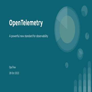 OpenTelemetry - A powerful new standard for observability