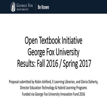 An Open Textbook Initiative 