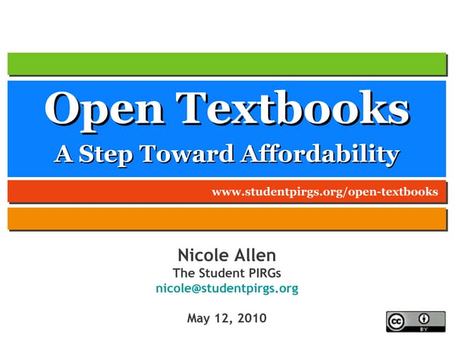Open Textbooks: A Step Toward Affordability
