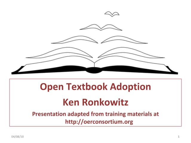 Open Textbooks: A Brief Introduction