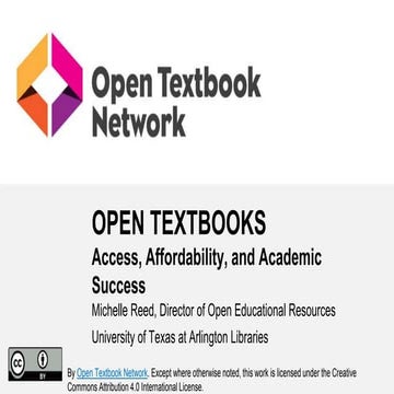 Open Textbook Workshop at UTA