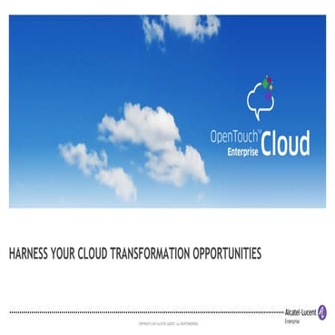 Harness your cloud transformation opportunities 