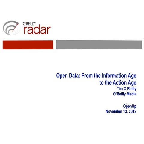 Open Data: From the Information Age to the Action Age (Keynote File)