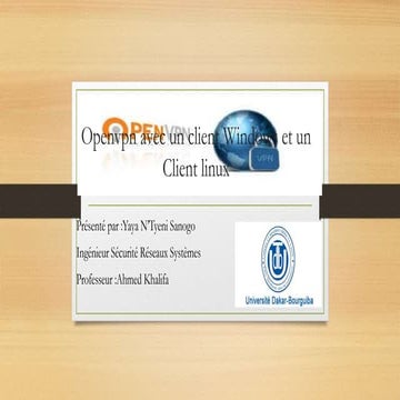 Openvpn avec un client windows 