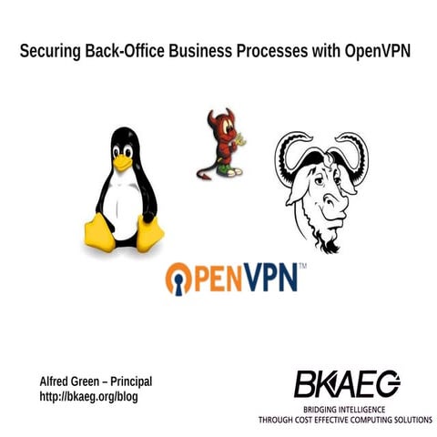 Securing Back Office Business Processes with OpenVPN