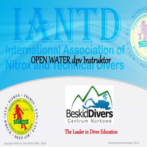 Open water dpv instruktor prezentacja
