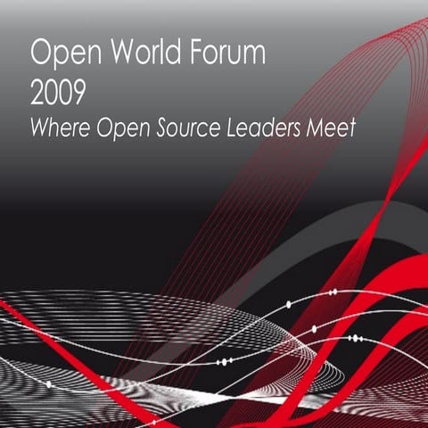 Open World Forum 2009 Presentation
