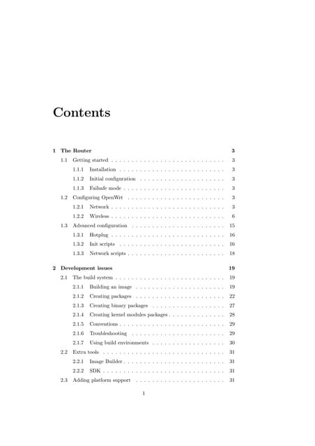 OpenWRT manual