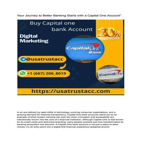 Capital One Company Presentation | PPTX