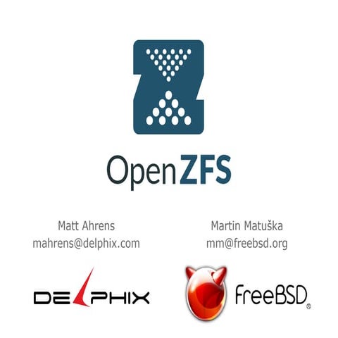 OpenZFS at EuroBSDcon