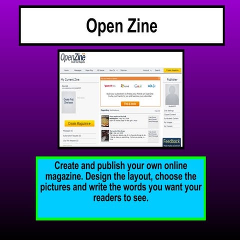 A guide to using OpenZine