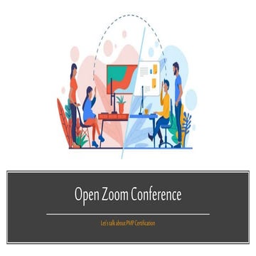Open Zoom Conference - Let's talk about PMP Certification