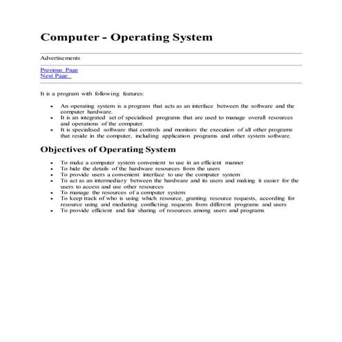 Operating system | PDF