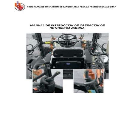 Operacion de retroexcavadora