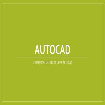 Operaciones basicas en autocad