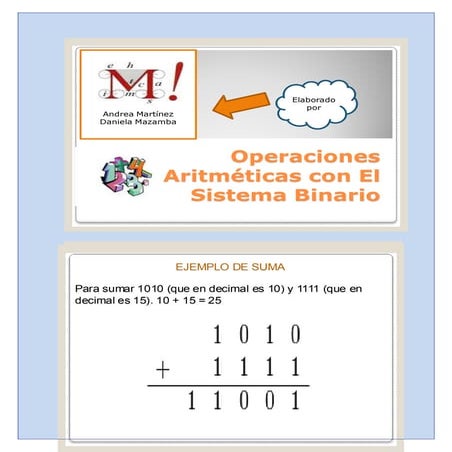 Operaciones Binarias