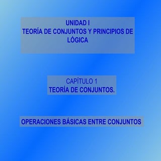 Operaciones conjuntos