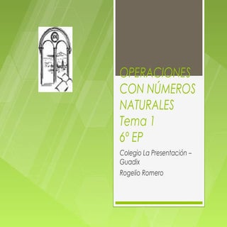 Operaciones con números naturales