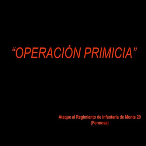 Operacion primicia 
