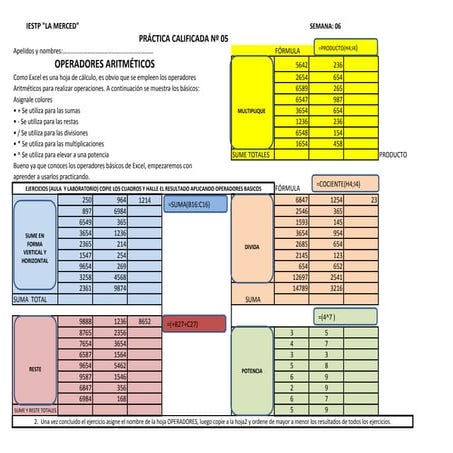Operadores matemáticos