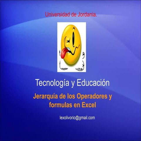 Operadores y formulas en exce