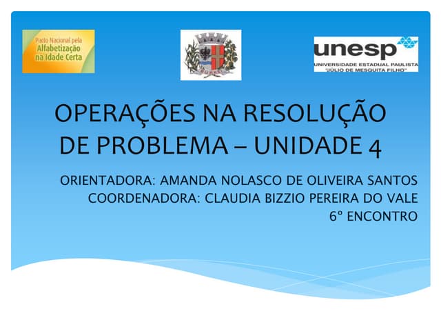PNAIC - Operações na resolução de p...