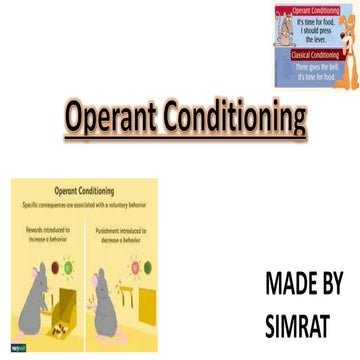 Operant conditiong 