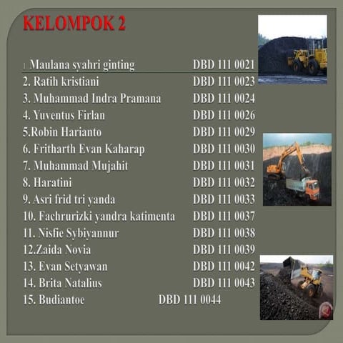 Tugas Kelompok II Operasi kominusi dan operasi pengayakan Dalam pencucian bat...