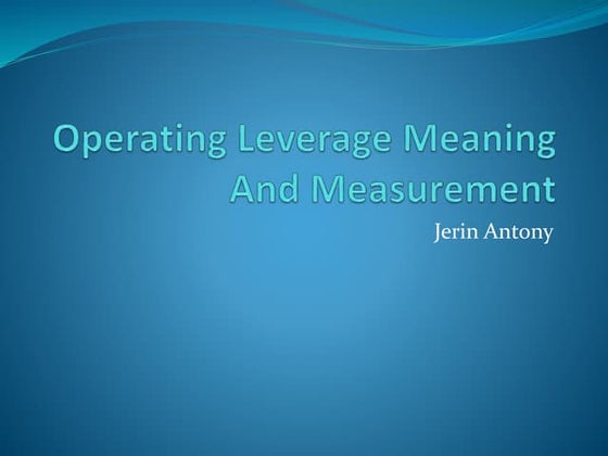 Leverage | PDF
