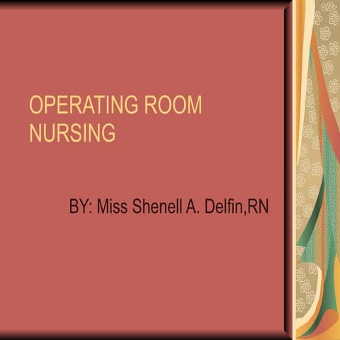 Operating Room Nursing