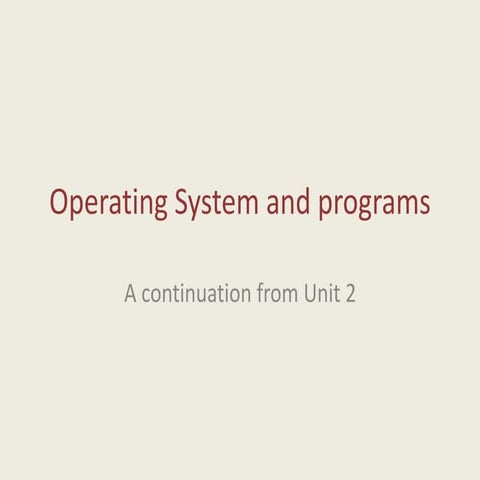 Operating system | PPT