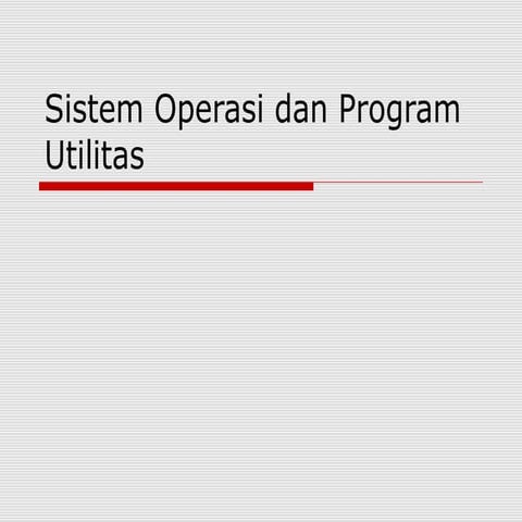 Operating system