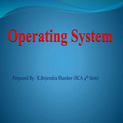 what is Operating system