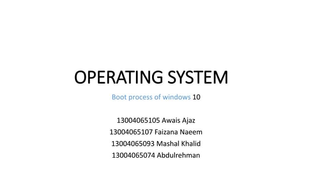 Windows 10 Operating System