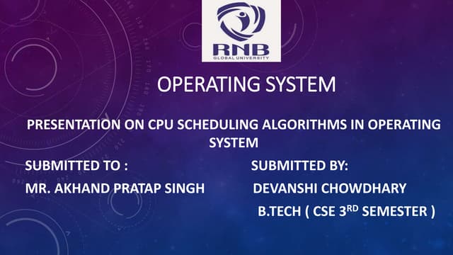 Operating system