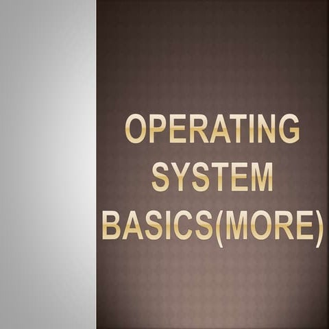 Operating system | PPTX