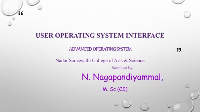 Operating system