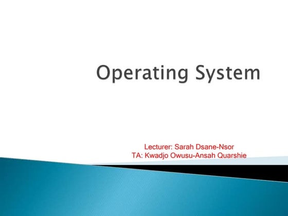 Operating system presentation | PPT
