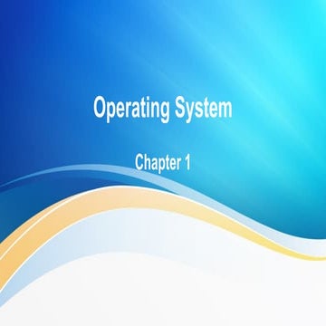 Introduction to Operating System Concept