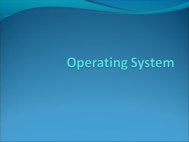 Operatingsystem 