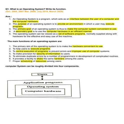 Hsc computer science chap 1 Operating System (1).pdf | Operating ...