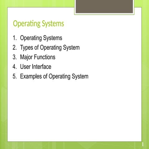 operating system, COMPYTER OPERATING SYSTEM.pptx