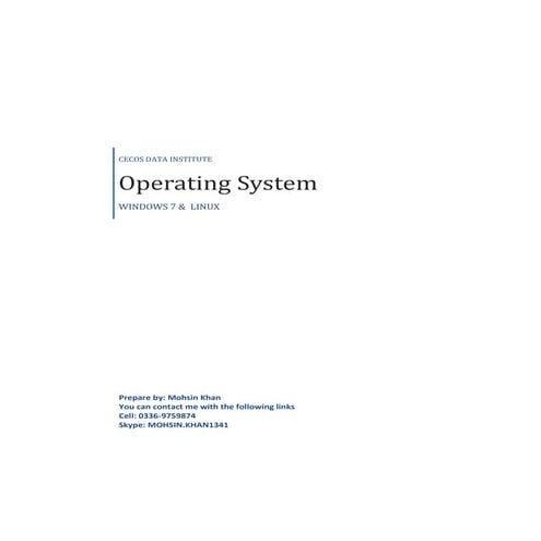 Operating system 3 | DOCX | Operating Systems | Computer Software and ...