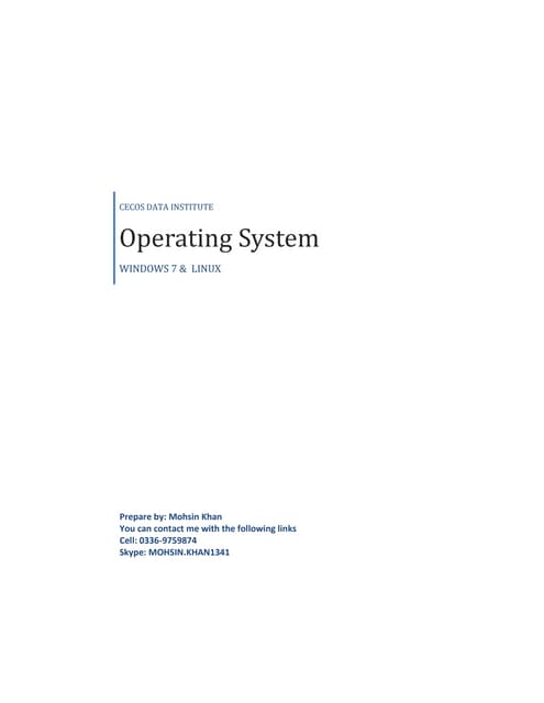 Operating system 3 | DOCX | Operating Systems | Computer Software and ...