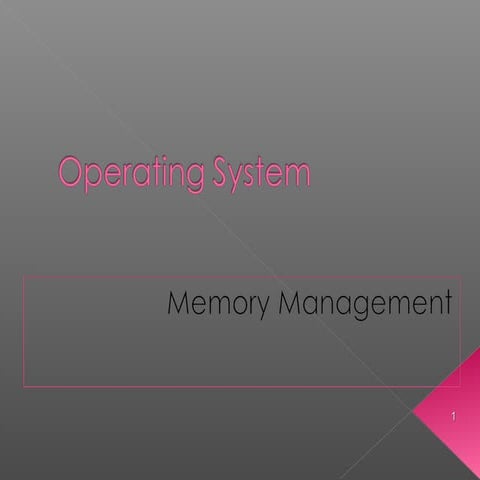 Operating system ch#7 | PPT