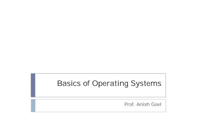 Operating systems