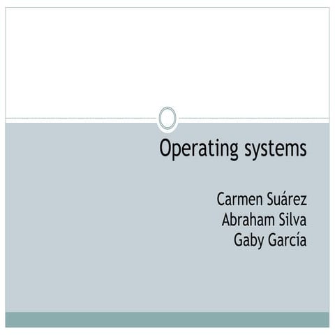 Operating systems