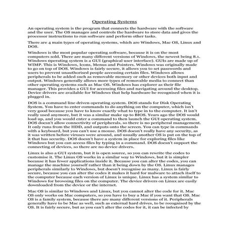 Purpose of Operating Systems