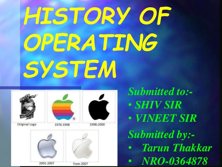 History of Operating system