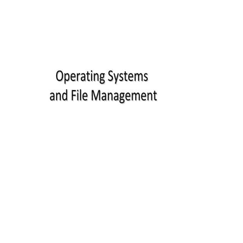 Operating systems